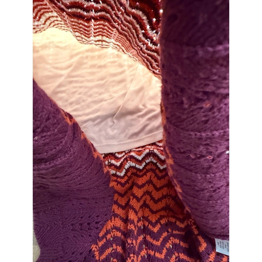 Lane Bryant Crochet Knit Maxi Dress 18 20 Plus Beige Ombre Boho - Picture 8 of 10